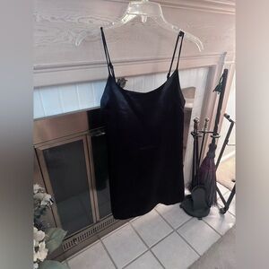 Black satin dress from urban outfitters